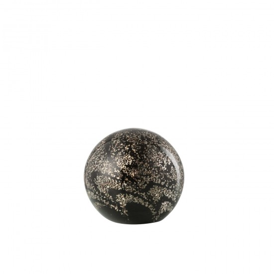 J-Line J Line presse papiers Jolipa Presse Papier Stardust Verre Or Noir Medium.