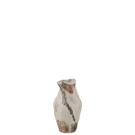 J-Line J Line Grands vases Grand vase Vases hauts Vase haut. Jolipa Vase Lune Texture Deforme Argile Mixte.