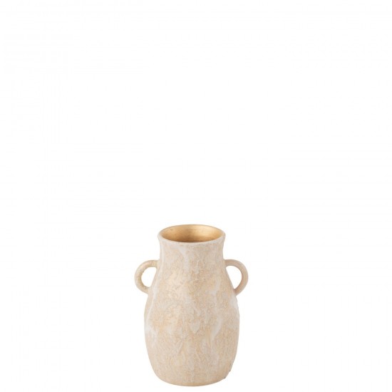 J-Line J Line amphores cruches avec 2 anses Jolipa Vase Amphore Terra Rose Gold Small.