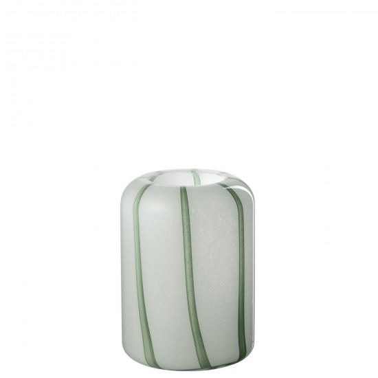 J-Line J Line Grands vases Grand vase Vases hauts Vase haut. Jolipa Vase Mimi Verre Blanc Vert Small.