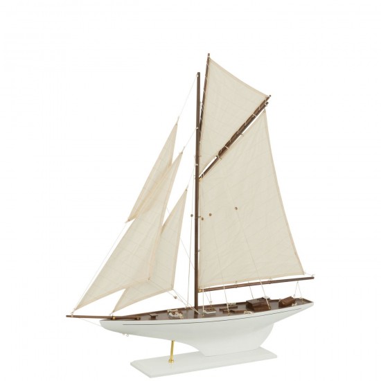 J-Line J Line voiliers bateaux à voiles statuettes Jolipa Voilier Paulownia Bois Mix Large.