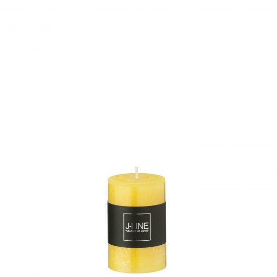 J-Line J Line bougies Jolipa Bougie Cylindrique Jaune Small 18H.