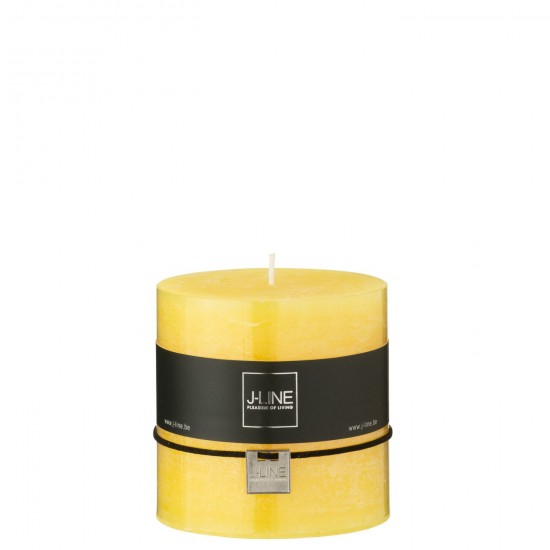 J-Line J Line bougies Jolipa Bougie Cylindrique Jaune 64H.