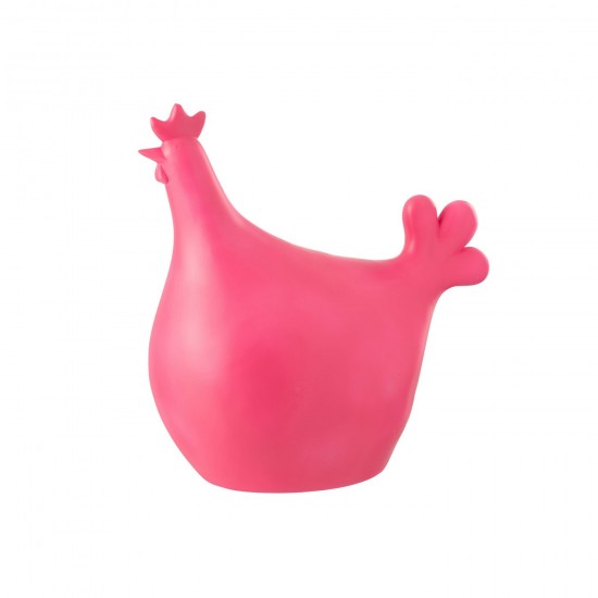 J-Line J Line coqs Jolipa Coq Exterieur Polyresine Rose.