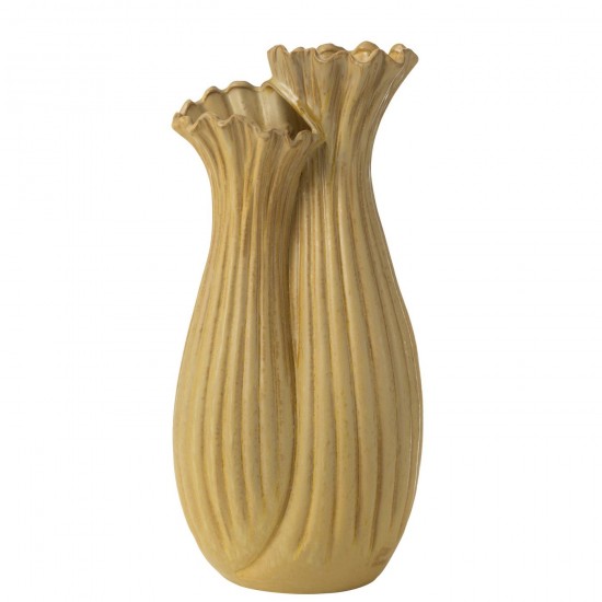 J-Line J Line vases Jolipa Vase Botanica Duo Argile Sable Fonce.