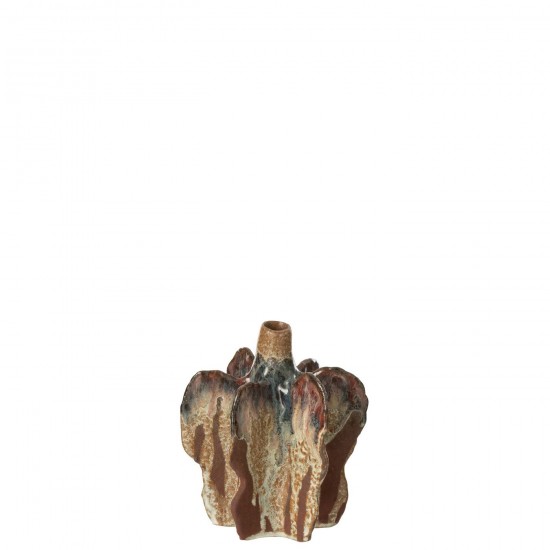 J-Line J Line vases Jolipa Vase Naga Ceramique Rouille Marron Small.