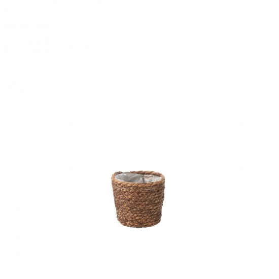 J-Line J Line cachepots de fleur Jolipa Cachepot Ubeda Jute Plastique Fonce Naturel.