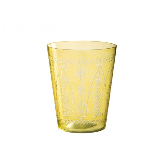 J-Line J Line vases Jolipa Vase Tarifa Verre Jaune.