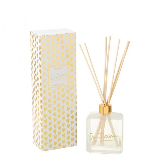J-Line J Line diffuseurs de parfums Jolipa Diffuseur À Batons Je T Aime Solvant Doré.