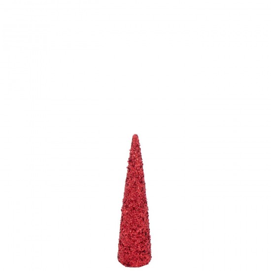 J-Line J Line cones de noel Jolipa Cône Sequins Mousse Rouge Noël Medium.