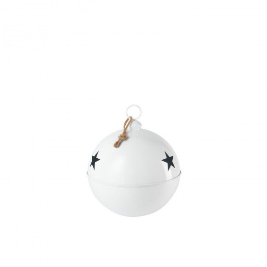 J-Line J Line boules de noel Jolipa Boule De Noël Brillant Balle Fer Blanc Large.