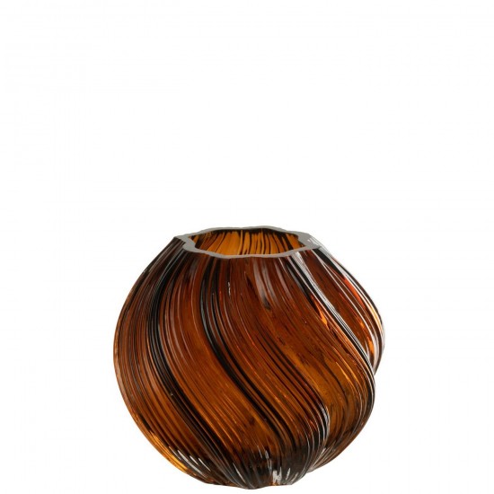 J-Line J Line vases Jolipa Vase Carol Verre Marron Small.