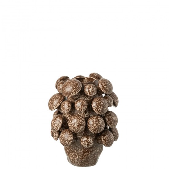 J-Line J Line Grands vases Grand vase Vases hauts Vase haut. Jolipa Vase Fungi Argile Marron Small.