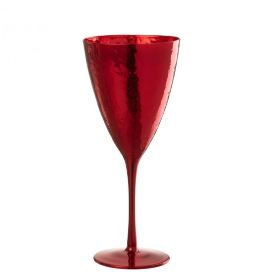 J-Line J Line verres a vin Jolipa Verre À Vin Miroir Verre Rouge.