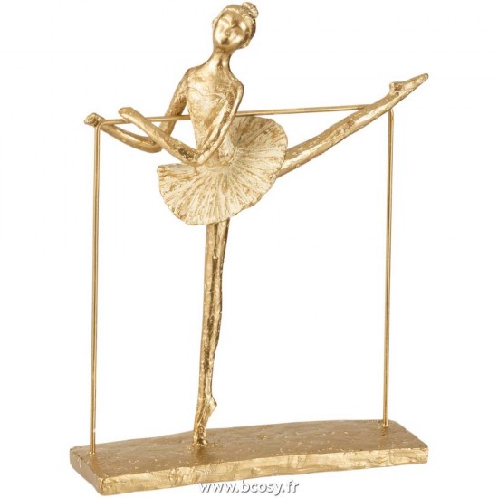 J-Line J Line ballerines statuettes Jolipa Ballerine Pointe Resine Or.