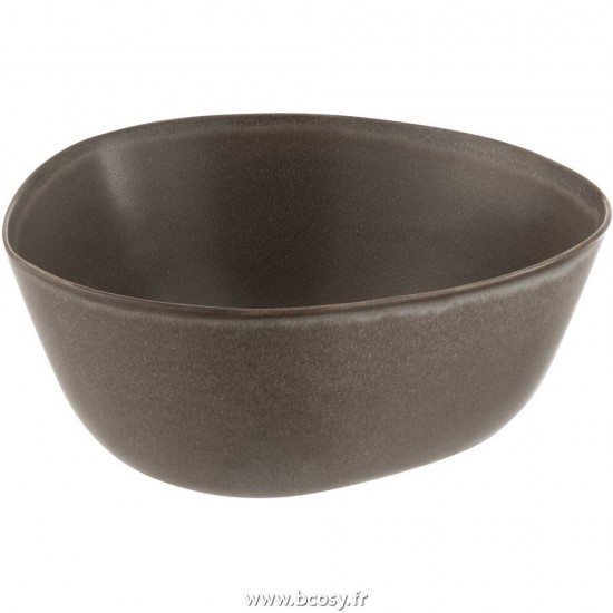 J-Line bols Jolipa Jline Bol Louise Ceramique Marron Large