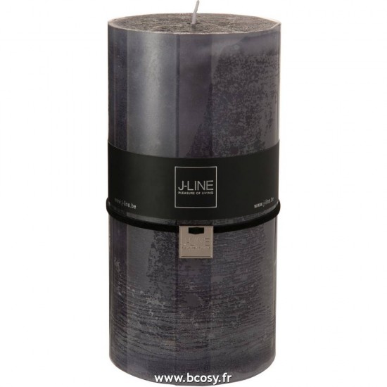 J-Line bougies cylindre Jolipa Jline Bougie Cylindrique Granite Xxl 140H