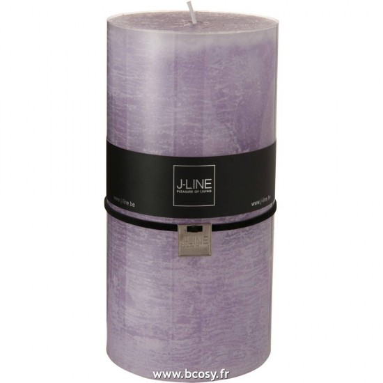 J-Line bougies cylindre Jolipa Jline Bougie Cylindrique Lavande Xxl 140H