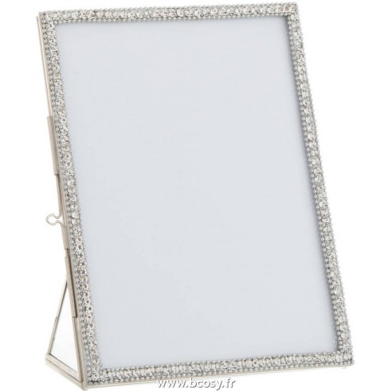 J-Line cadre cadres photo Jolipa Jline Cadre Photo Bijou Metal Verre Argent Small