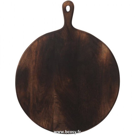 J Line Planche A Decouper Rond Bois Marron Fonce Large Jline 79081 by Jolipa 79081