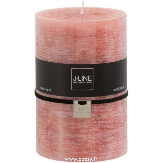 J-Line bougies cylindre Jolipa Jline Bougie Cylindrique Terracotta Xl 110H
