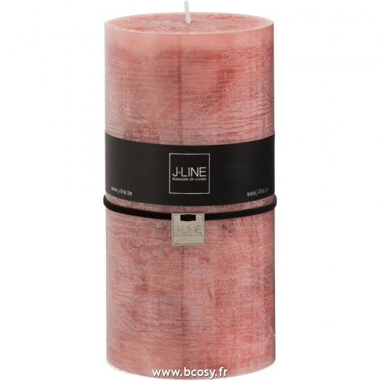 J-Line bougies cylindre Jolipa Jline Bougie Cylindrique Terracotta Xxl 140H