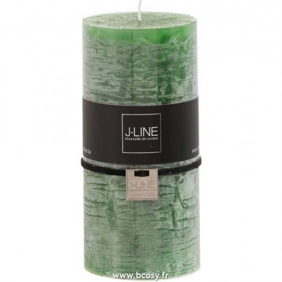 J-Line bougies cylindre Jolipa Jline Bougie Cylindrique Vert Clair L 70H