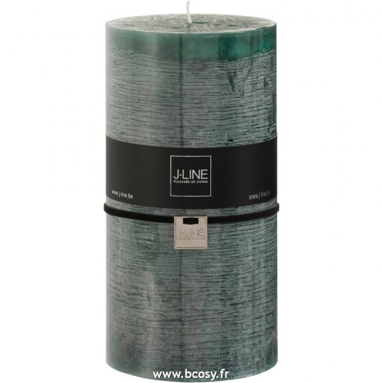 J-Line bougies cylindre Jolipa Jline Bougie Cylindrique Vert Fonce Xxl 140H