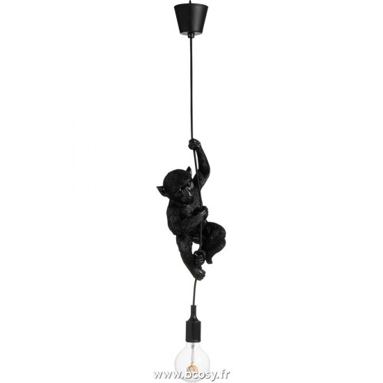 J-Line J Line lampes suspendues suspensions pendantes Jolipa Lampe Singe Suspendue Resine Noir.