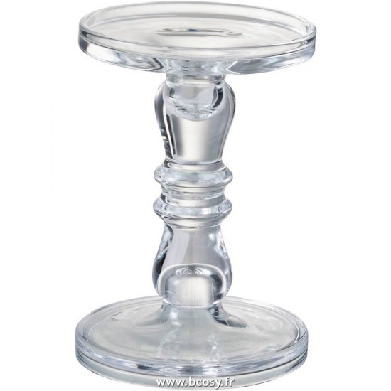 J-Line chandeliers candélabres Jolipa Jline Chandelier Bougeoir Leti Verre Transparent Small