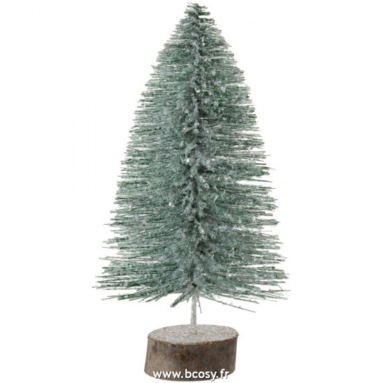 J-Line arbres sapins de noel sur pied Jolipa Jline Sapin De Noel Decoratif Paillettes Vert Clair Medium