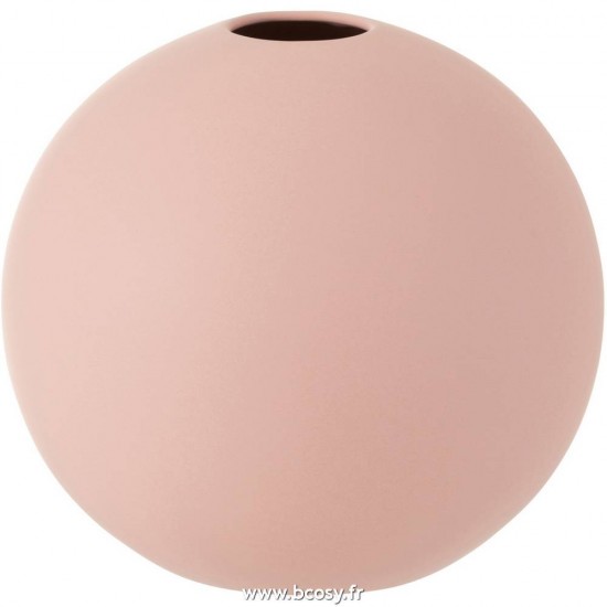 J-Line vases Jolipa Jline Vase Boule Ceramique Rose Pastel Large