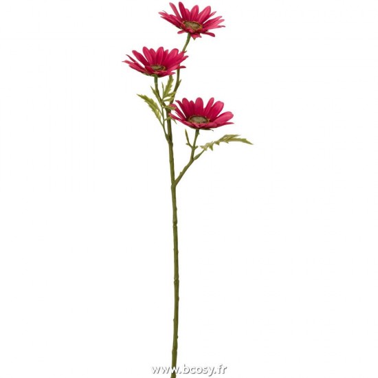 J-Line fleurs Jolipa J Line Jline Fleur Paquerette Plastique Fuchsia