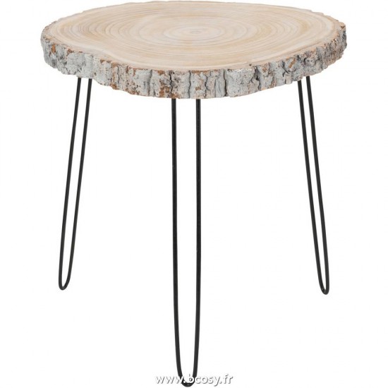 J-Line tables d appoint bouts de canapé Jolipa J Line Jline Table Gigogne Bois Paulownia Grey Wash Large