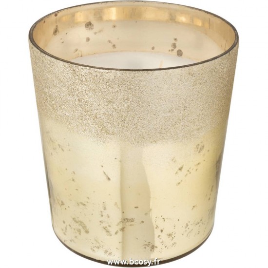 J Line Bougie Parfumee Deluxe Verre Or Large L21xB21xH22 cm Jline 16129 by Jolipa 16129