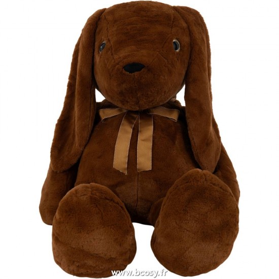 J-Line J Line lapins en peluche peluches Jolipa Lapin Noeud Peluche Marron Rouille Large.