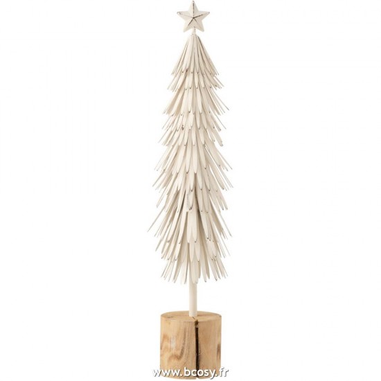 J-Line arbres sapins de noel sur pied Jolipa J Line Jline Sapin De Noel Sur Pied Metal Blanc Large