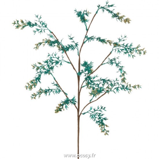 J-Line branches d'arbres Jolipa J Line Jline Branche De Sapin Enneige Plastique Bleu Vert Or