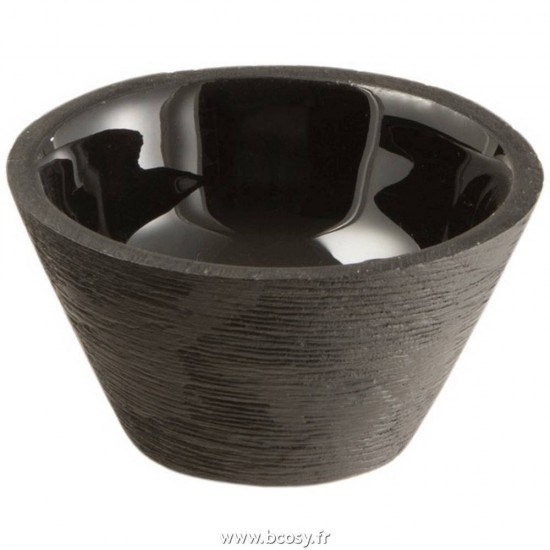 J Line Bol Bois De Manguier Noir Small L10xB10xH6 cm Jline 17833 by Jolipa 17833