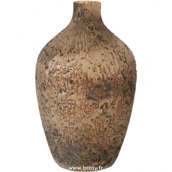 J Line Vase Wyll Haut Rond Verre Mix L30xB30xH49 cm Jline 18480 by Jolipa 18480