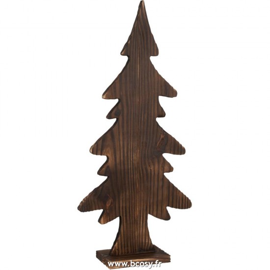 J-Line arbres sapins de noel sur pied Jolipa J Line Jline Sapin De Noel Sur Pied Bois Marron Large