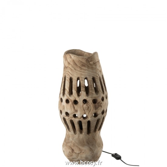 J-Line Éclairage Armatures Luminaires D'intérieur Pieds De Lampe Avec Abat Jour Lampes De Table Jolipa J Line Jline Lampe Valerie Bois Naturel