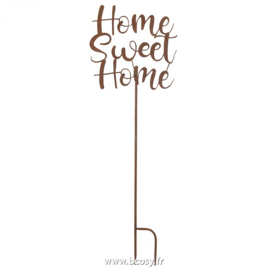 J Line decoration Jardin Home Sweet Home Metal Rouille L30xH90 cm Jline 20190 by Jolipa 20190