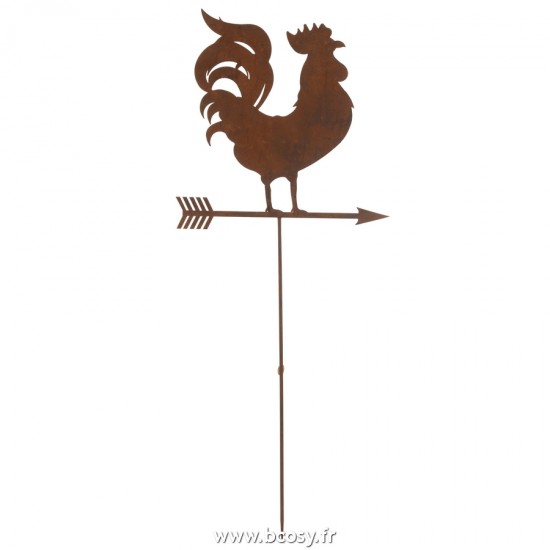 J Line decoration Jardin Girouette Metal Rouille L49xH120 cm Jline 20207 by Jolipa 20207