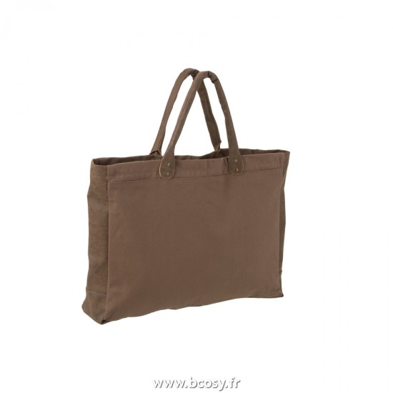 J-Line sacs de plage Jolipa J Line Jline Sac De Plage Petites Anses Textile Marron