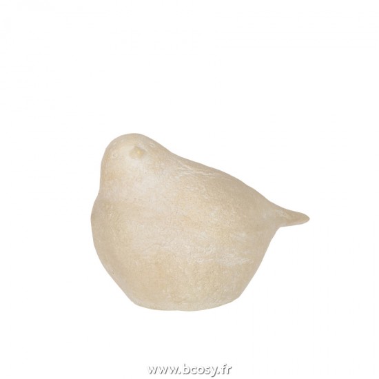 J-Line animal animaux statuettes Jolipa J Line Jline Oiseau Magnesium Creme Large