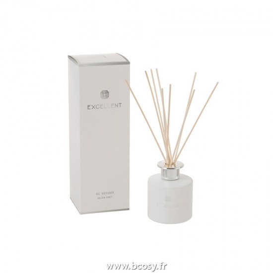 J Line Huile Parfumee Excellent Verre Blanc L9xB9xH27 cm Jline 21655 by Jolipa 21655