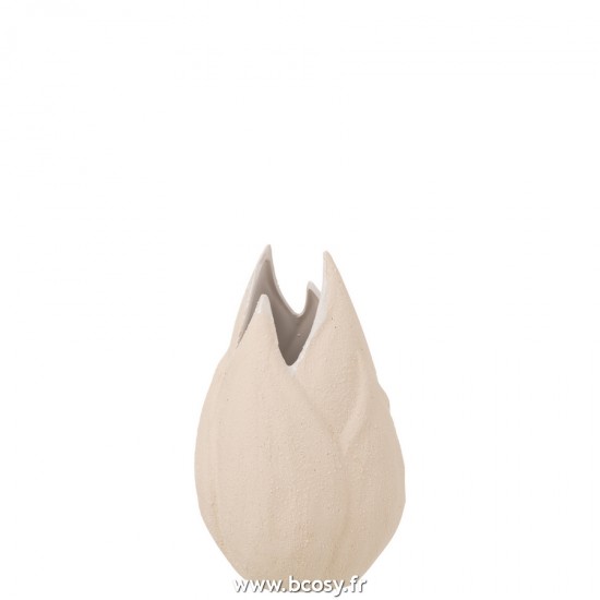 J-Line vases Jolipa J Line Jline Vase Sable Ceramique Beige Large