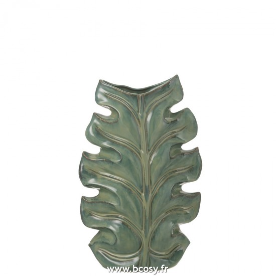 J-Line vases Jolipa J Line Jline Vase Posseidon Ceramique Vert Medium