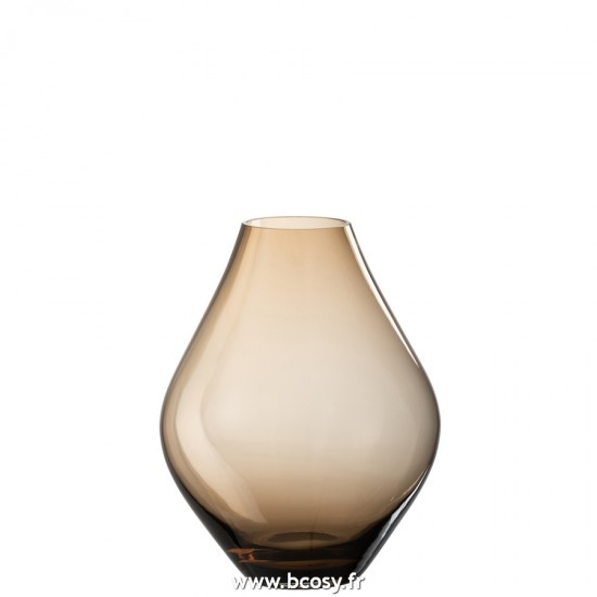 J-Line vases Jolipa J Line Jline Vase Abby Verre Ambre Large